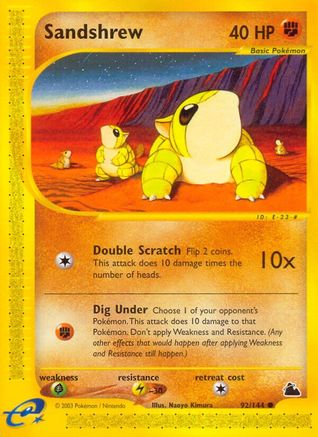 Sandshrew (92/144) [Skyridge] Normal - Common