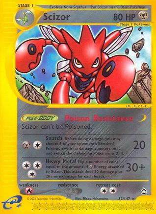 Scizor (32/147) [Aquapolis] Normal - Rare
