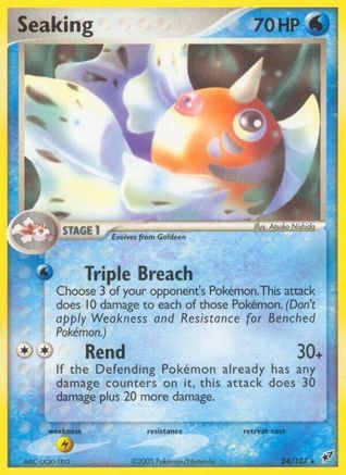 Seaking (24/107) [Deoxys] Reverse Holofoil - Rare