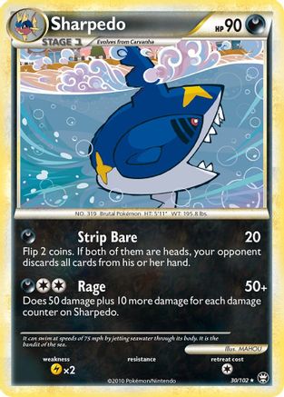 Sharpedo (30/102) [Triumphant] Normal - Rare