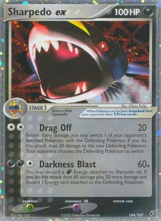 Sharpedo ex (104/107) [Deoxys] Normal - Ultra Rare