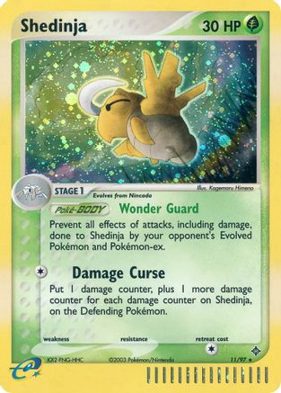 Shedinja (11/97) [Dragon] Holofoil - Holo Rare