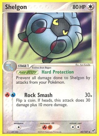 Shelgon (45/107) [Deoxys] Normal - Uncommon