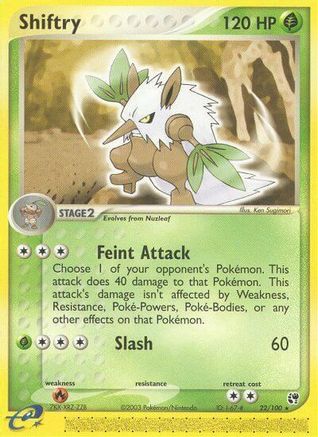 Shiftry (22/100) [Sandstorm] Normal - Rare
