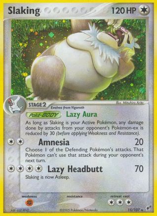 Slaking (15/107) [Deoxys] Holofoil - Holo Rare