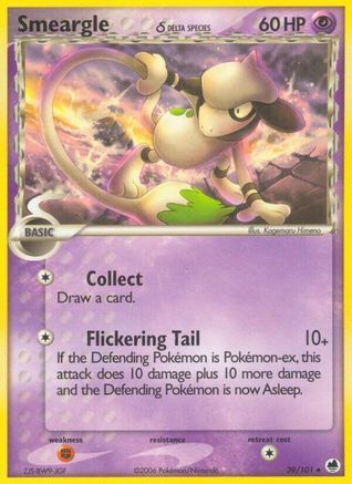Smeargle (Delta Species) (39/101) [Dragon Frontiers] Normal - Uncommon