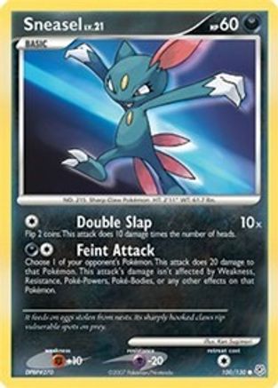 Sneasel (100/130) [Diamond and Pearl] Reverse Holofoil - Common