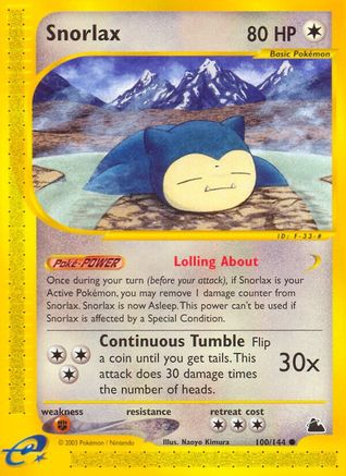 Snorlax (100/144) [Skyridge] Normal - Common