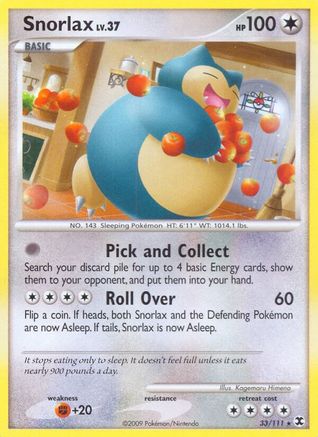 Snorlax (33/111) [Rising Rivals] Normal - Rare