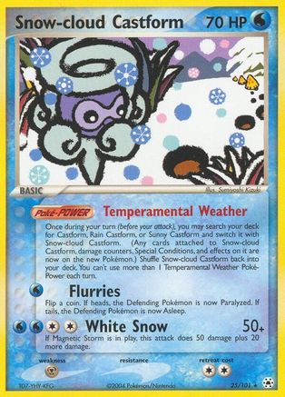Snow-cloud Castform (25/101) [Hidden Legends] Normal - Rare
