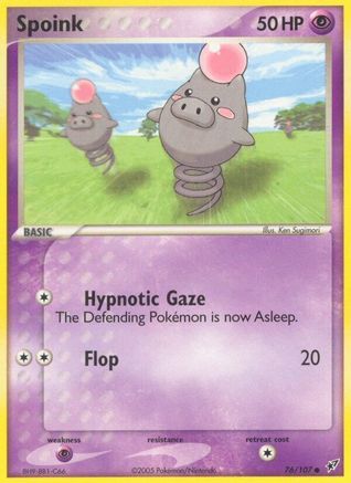 Spoink (076/107) [Deoxys] Reverse Holofoil - Common