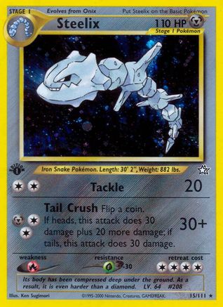 Steelix (015/111) [Neo Genesis] 1st Edition Holofoil - Holo Rare