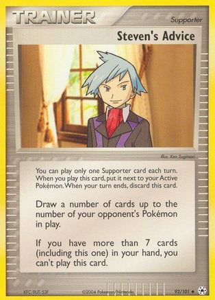 Steven's Advice (092/101) [Hidden Legends] Normal - Uncommon