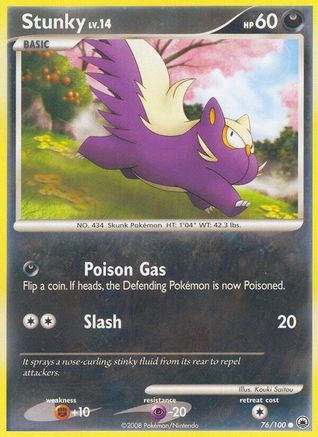Stunky (76/100) [Majestic Dawn] Reverse Holofoil - Common