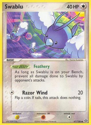 Swablu (67/106) [Emerald] Reverse Holofoil - Common