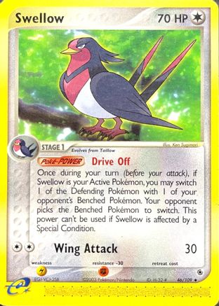Swellow (46/109) [Ruby and Sapphire] Normal - Uncommon