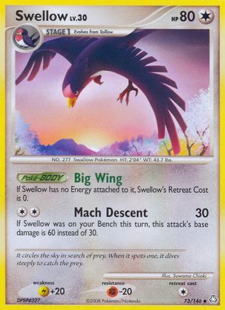 Swellow (73/146) [Legends Awakened] Normal - Uncommon