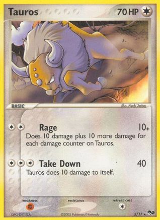 Tauros (005/17) [POP Series 2] Normal - Rare