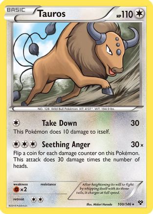 Tauros (100/146) [XY Base Set] Normal - Rare