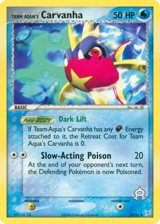 Team Aqua's Carvanha (25/95) [Team Magma vs Team Aqua] Normal - Uncommon