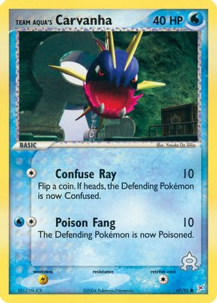 Team Aqua's Carvanha (47/95) [Team Magma vs Team Aqua] Reverse Holofoil - Common