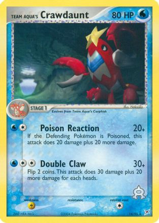 Team Aqua's Crawdaunt (14/95) [Team Magma vs Team Aqua] Normal - Rare