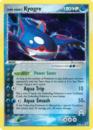 Team Aqua's Kyogre (3/95) [Team Magma vs Team Aqua] Holofoil - Holo Rare