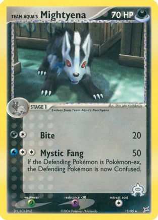 Team Aqua's Mightyena (15/95) [Team Magma vs Team Aqua] Reverse Holofoil - Rare
