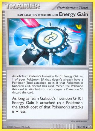 Team Galactic's Invention G-101 Energy Gain (116/127) [Platinum] Normal - Uncommon