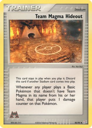 Team Magma Hideout (83/95) [Team Magma vs Team Aqua] Normal - Uncommon