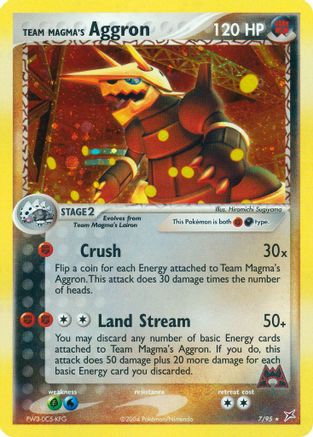 Team Magma's Aggron (007/95) [Team Magma vs Team Aqua] Holofoil - Holo Rare