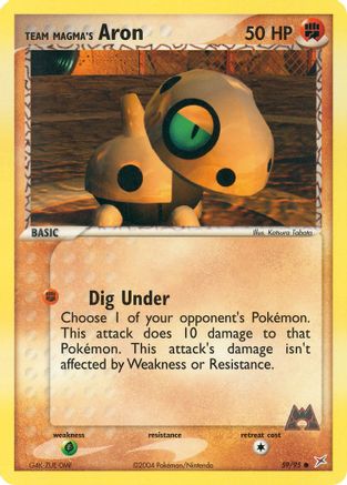 Team Magma's Aron (59/95) [Team Magma vs Team Aqua] Normal - Common