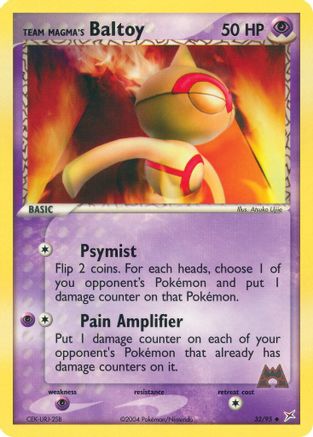 Team Magma's Baltoy (32/95) [Team Magma vs Team Aqua] Reverse Holofoil - Uncommon