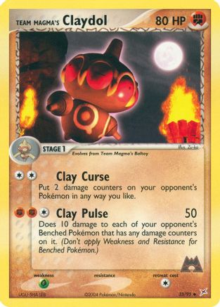 Team Magma's Claydol (33/95) [Team Magma vs Team Aqua] Reverse Holofoil - Uncommon
