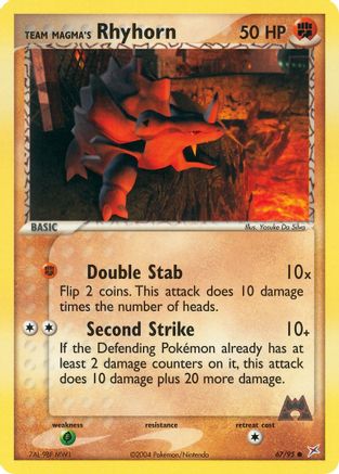 Team Magma's Rhyhorn (67/95) [Team Magma vs Team Aqua] Normal - Common