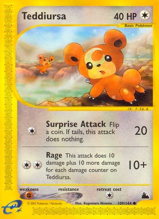 Teddiursa (109/144) [Skyridge] Normal - Common