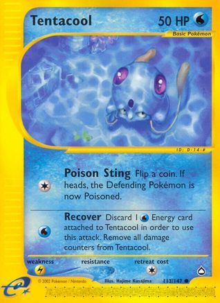Tentacool (113/147) [Aquapolis] Normal - Common