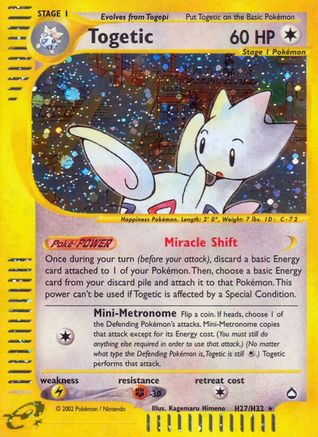 Togetic (H27) (H27/147) [Aquapolis] Holofoil - Holo Rare