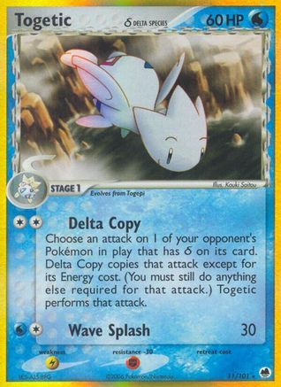 Togetic (Delta Species) (11/101) [Dragon Frontiers] Holofoil - Holo Rare