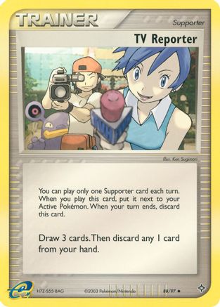 TV Reporter (088/97) [Dragon] Reverse Holofoil - Uncommon