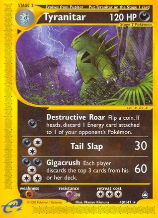 Tyranitar (40/147) [Aquapolis] Normal - Rare