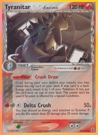 Tyranitar (Delta Species) (016/113) [Delta Species] Holofoil - Holo Rare