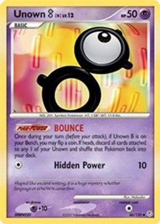 Unown [B] (066/130) [Diamond and Pearl] Normal - Uncommon