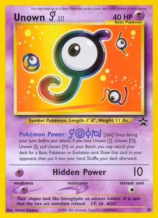 Unown [J] (038/53) [WoTC Promo] Normal - Promo