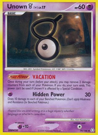 Unown (V) (79/146) [Legends Awakened] Normal - Uncommon