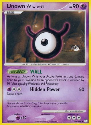 Unown (W) (80/146) [Legends Awakened] Normal - Uncommon