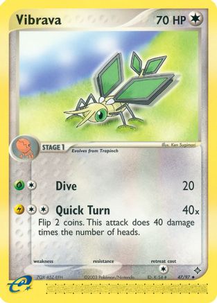 Vibrava (047/97) [Dragon] Reverse Holofoil - Uncommon