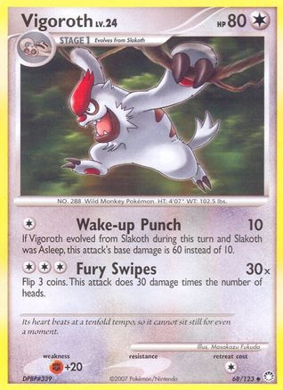Vigoroth (68/123) [Mysterious Treasures] Normal - Uncommon