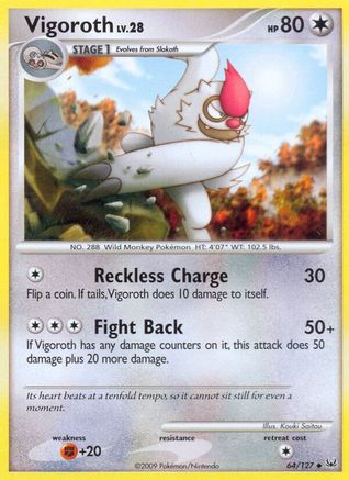 Vigoroth (64/127) [Platinum] Reverse Holofoil - Uncommon