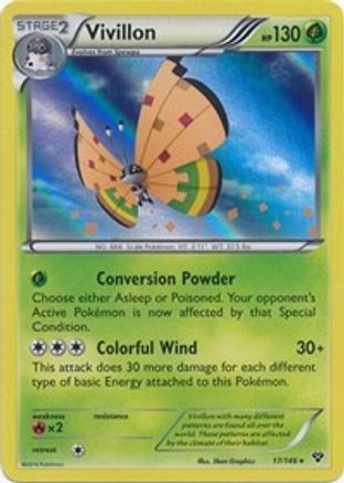 Vivillon (High Plains [Orange]) [XY Base Set] Reverse Holofoil - Holo Rare